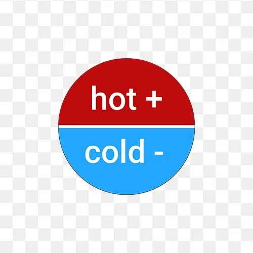 Hot and cold stickers free png and psd